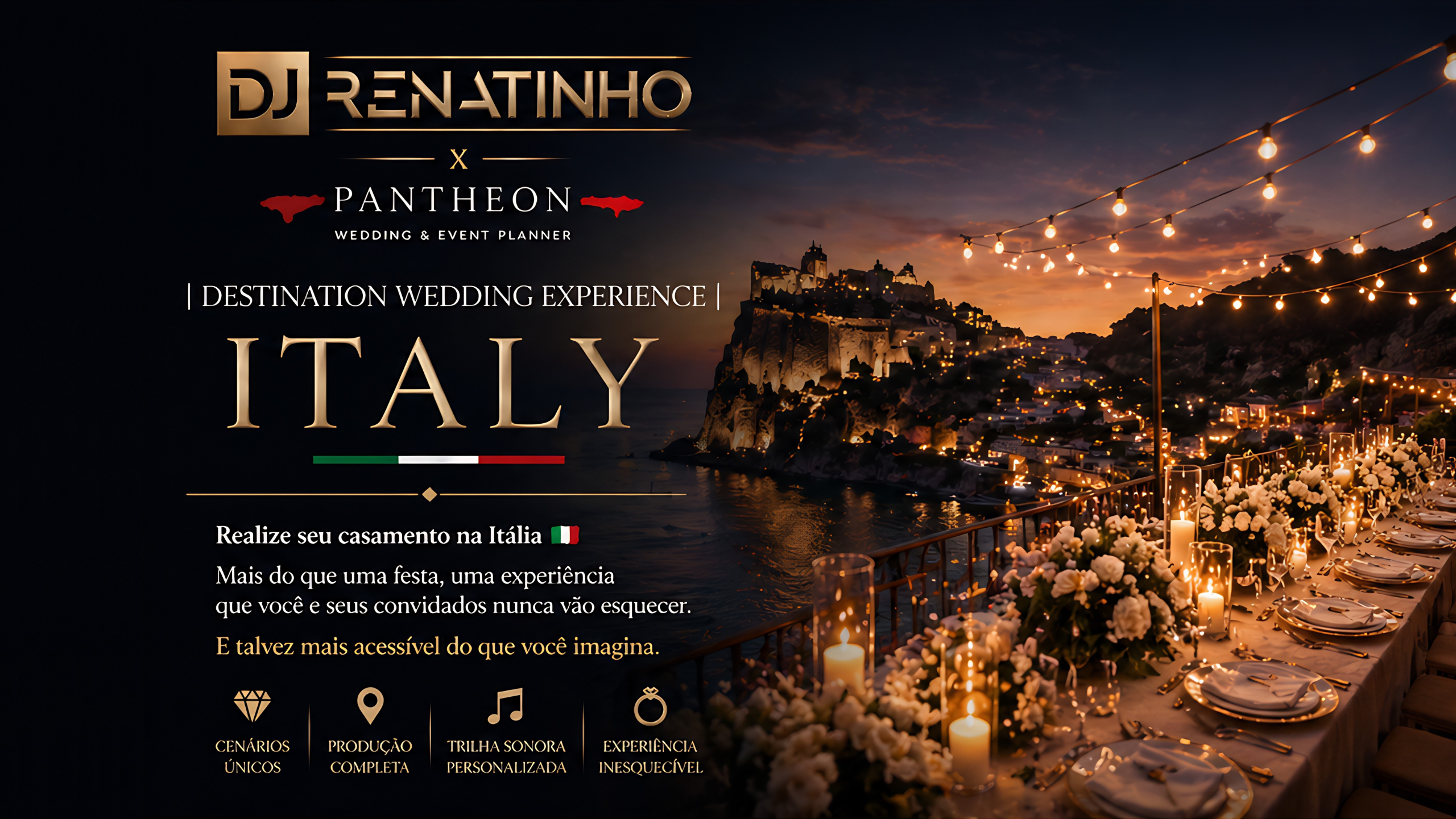 Destination Wedding Experience Italy - DJ Renatinho x Pantheon